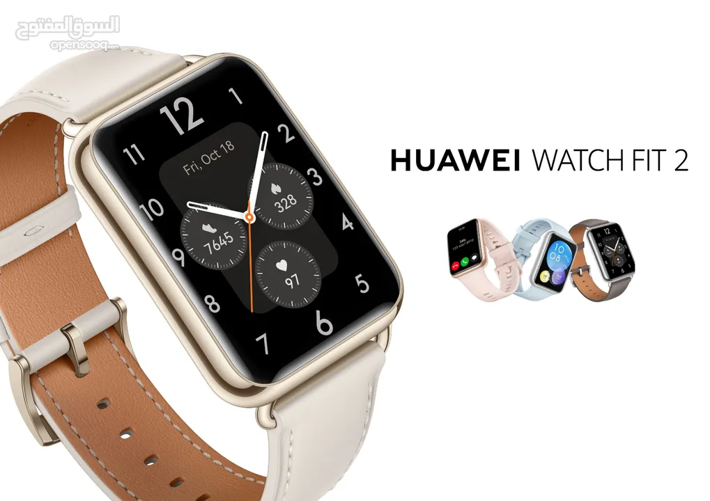 جديد ساعة هواوي وتش فيت 2 جلد // Huawei watch Fit 2 Leathers