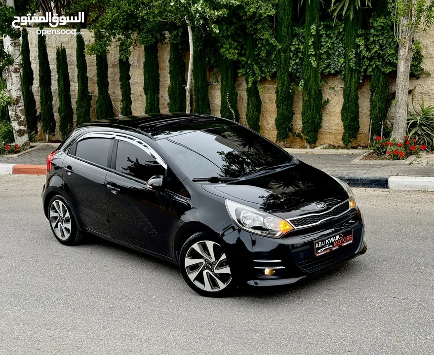 ‏  كاملة الاوصافAbu Kwaik Motors..  Kia Rio 2017  فحص ممتاز طلاء الشركة بالكامل ،، عداد 47 الف اصلي