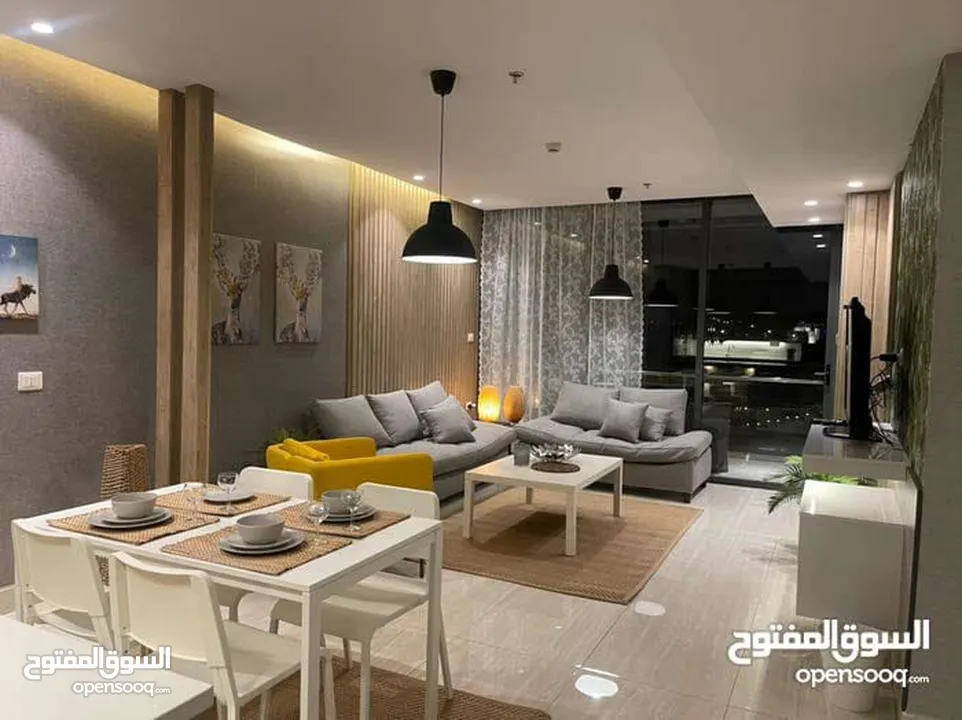 شقة مفروشة بتصميم عصري أرقى مناطق عبدون اعلان رقم (O410)