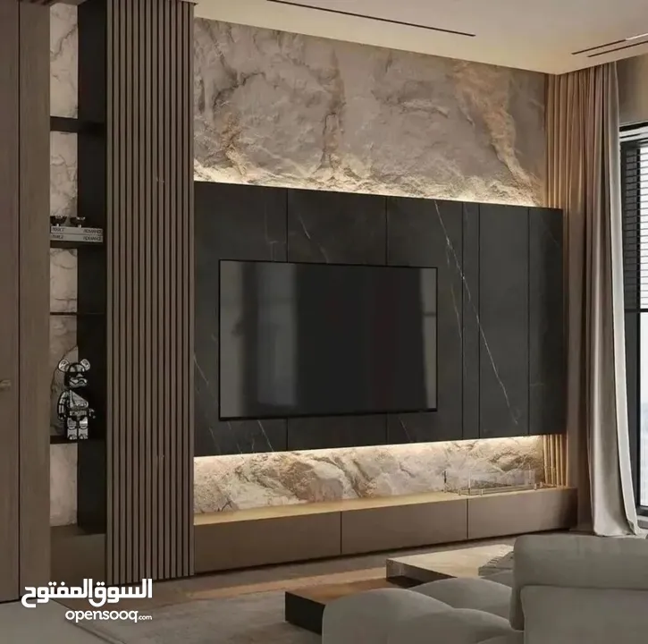 بديل الرخام وبديل الخشب وبديل الحجر بديل الشيبورد والقرميد والفاير بليس وجبسن بورد وبانوهات والدهان