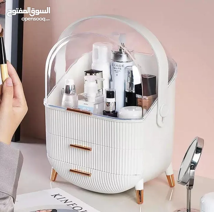 منظّمة المكياج السوبر – ترتيب وأناقة بمستوى جديد! ودّعي الفوضى وخلّي مكياجك ومواد العناية بترتيب فخم