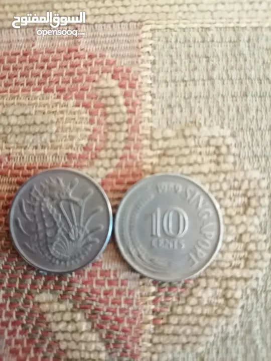 عملات قديمة للبيع اردني امريكي بريطاني ألماني عراقي خليجي يوجد قطع نوادر ومميزة