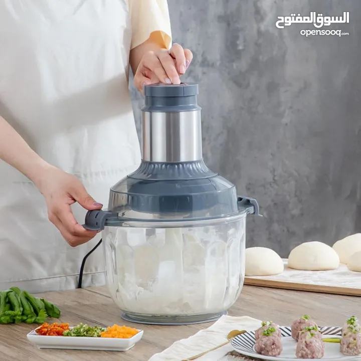 عجانة ناشونال بركندةقوة جبارة 5500 واط لأداء مثالي وسريع سعة كبيرة 7 لتر وعاء بايركس للعجن هدايا مجا