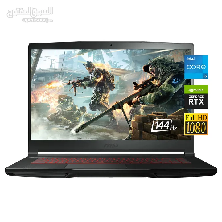 MSI Thin Gaming Core i5-11400H 11th Gen - GTX1650 4G 16GB 3200MHZ DDR4 RAM 512 GB SSD Windows 11
