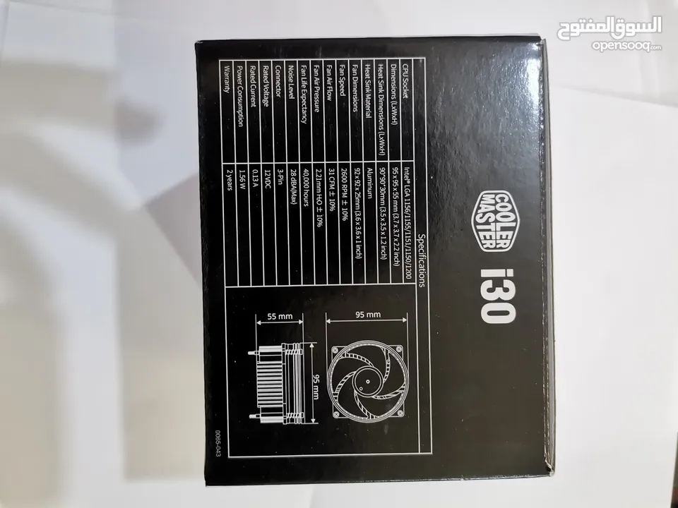 مبرد أصلي Cooler Master i30 – لمعالجات Intel LGA115x و LGA1200