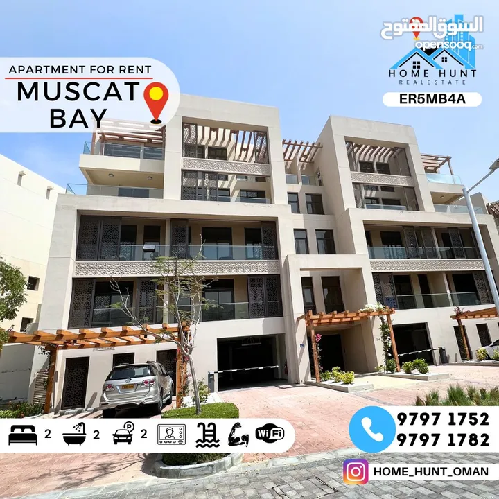 MUSCAT BAY  BRAND NEW FULLY FURNISHED 2BHK APARTMENT IN QANTAB