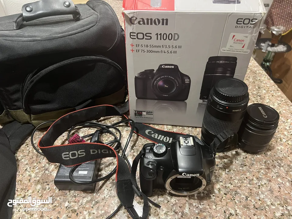 كاميرا تصوير كانون eos 1100D بجميع اغراضها