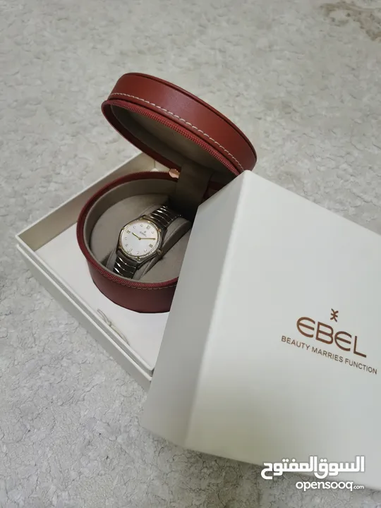 ساعة ايبيل (ebel) السويسرية ذهب مع الماس