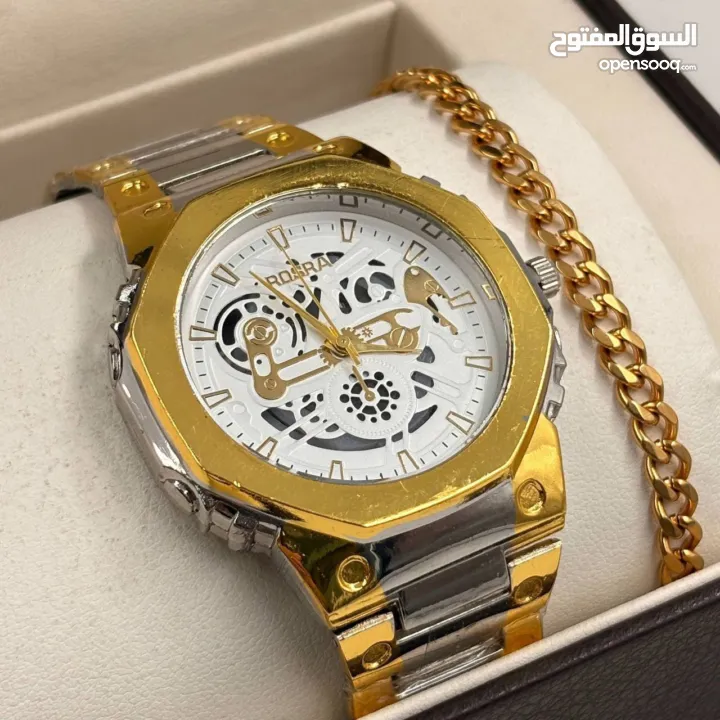 بكج شبابي ساعة و اسوارة + علبة كرتون السعر 130 شيكل الكميه محدوده متوفر توصيل لكافه المناطق