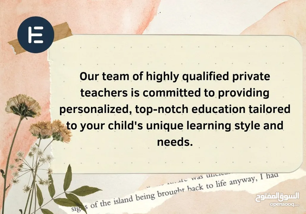 Are you looking for a Private teacher for your child's education? Look no further!