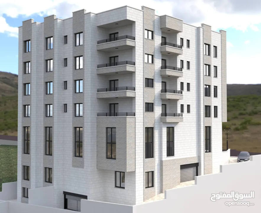 شقة بافضل مواقع بيت ايبا 143م بعمارة قيد الانشاء