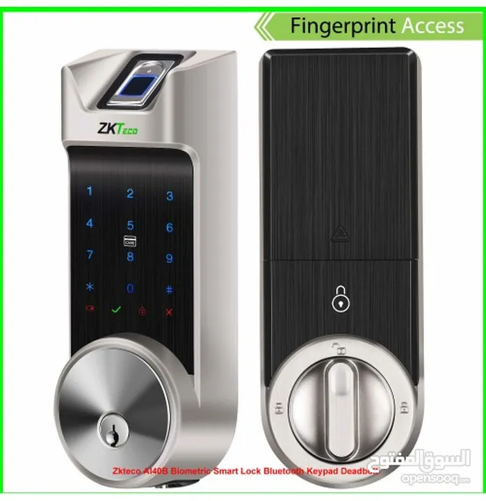 قفل ذكي  مناسب لجميع الابواب   Smart Lock  ZKTeco AL40B يعمل عن طريق البصمة