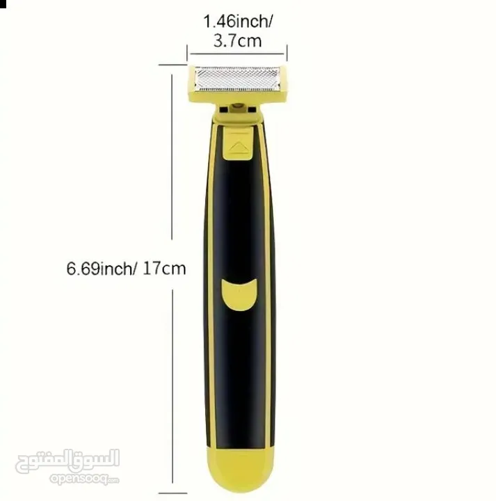 ماكينة حلاقة كهربائية محمولة من واسب للرجال والنساء - قابلة  للشحن عبر USB للاستخدام الرطب / الجاف..