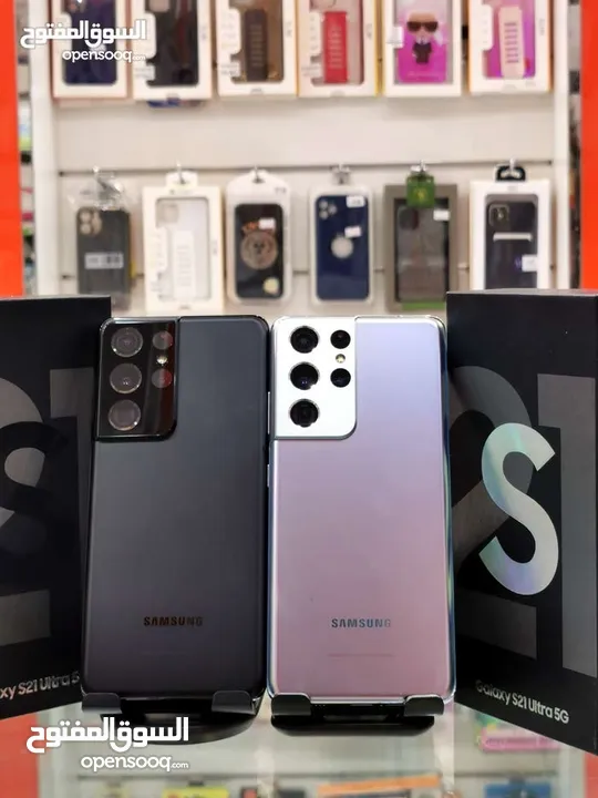 الجوال الرهيب S21ultra 512gb نظيييف جدا  مع كرتونة بدون اي خدوش و بدون اي مشاكل