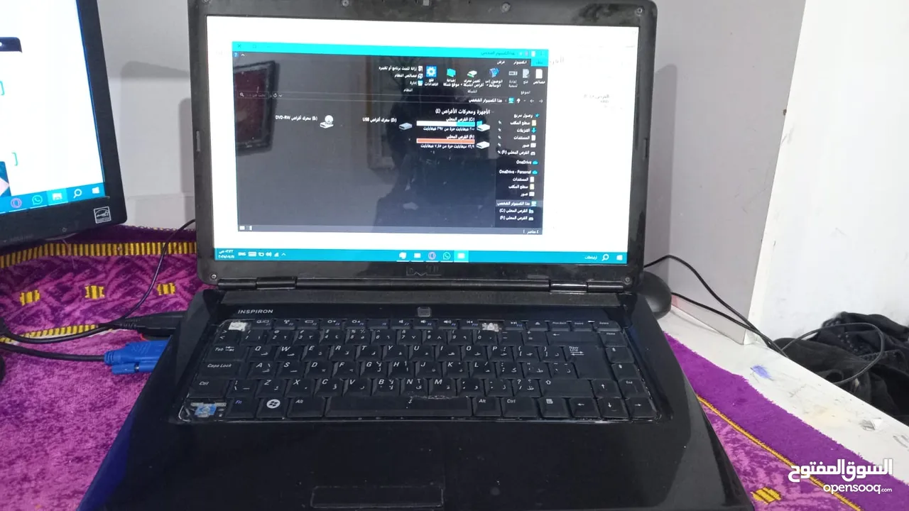 لات توب ديل مقبول مع شاحن