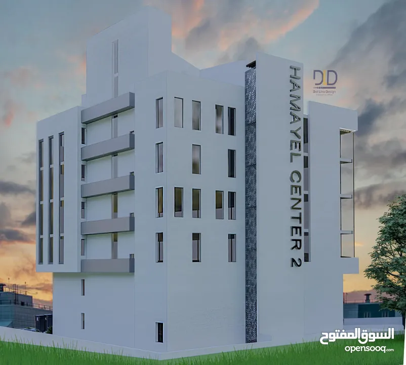 مساحات للايجار\ عمارة حمايل سنتر 2