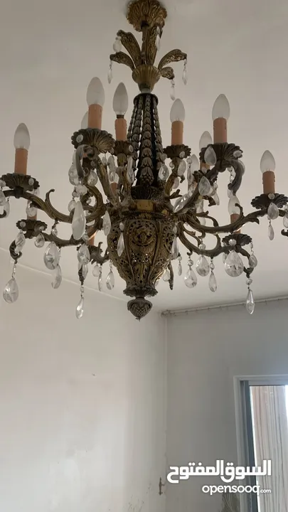 ثريا فاخرة نحاس اصلي