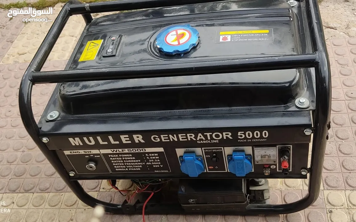 مولدات كهربائية اثنين 5.5 KW صناعة المانية جديدة غير مستعملة نهائيا بسعر 600 دينار للاثنين