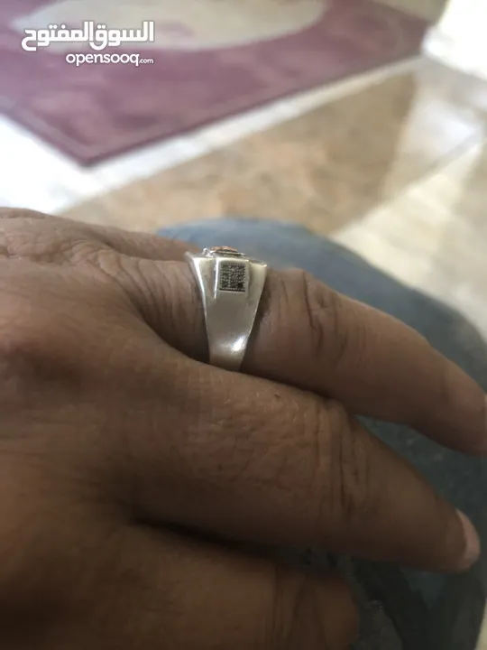 خاتم فضه 925 ايطالي للبيع بسعر مغررررري