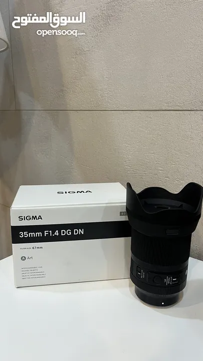 عدسة سيجما 35mm/f1.4 لكاميرا سوني