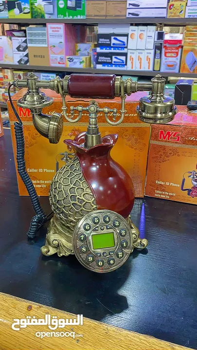 هاتف أرضي طراز انتيكا ثقيل  بأقل الأسعار ولفتره محدوده  أكثر من موديل