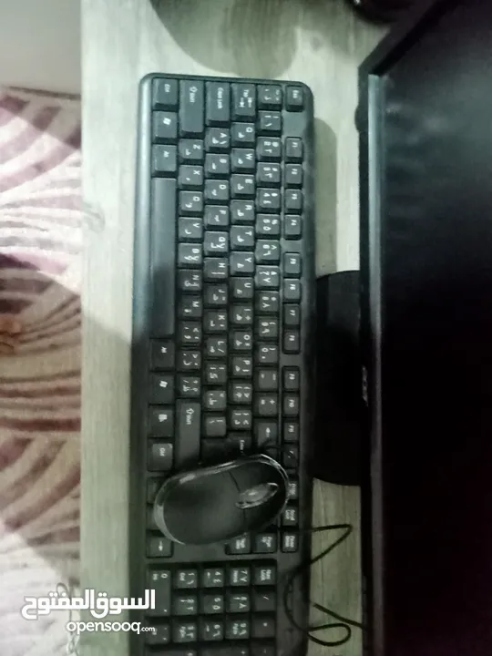 acerمستعمل نظيف لم يتم استخدامه الا مره واحده ويعمل بشكل جيد ومع هديه كيبورد+ماوس مجاناً بسعر جيد