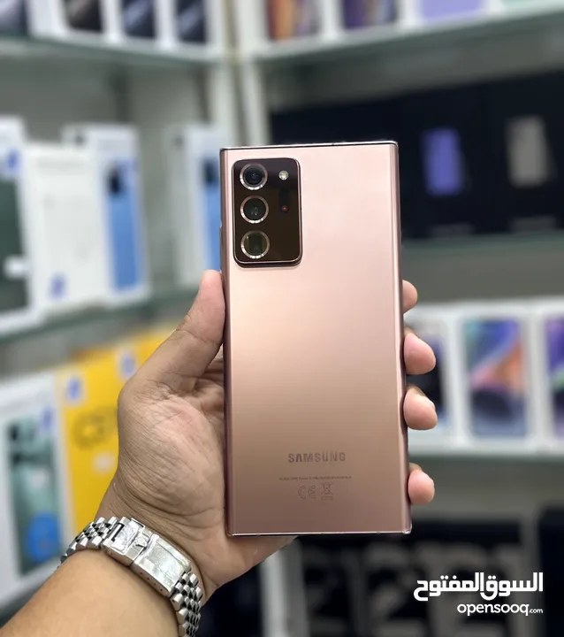 لفترة محدودة : Samsung note 20 ultra 256gb  - شريحتين - بحالة الوكالة بدون اي شموخ أو مشاكل مع ضمان