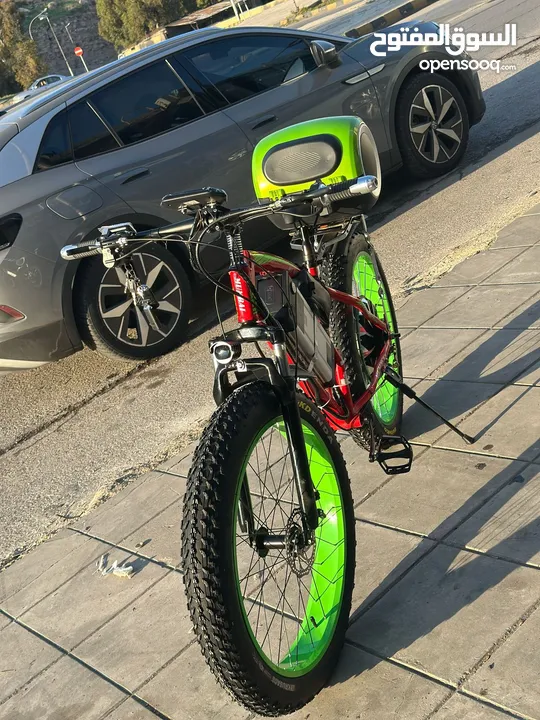 بسكليت كهربائي مستعمل بشكل الوكالة لون البسكليت ازرق مثل آخر صورة