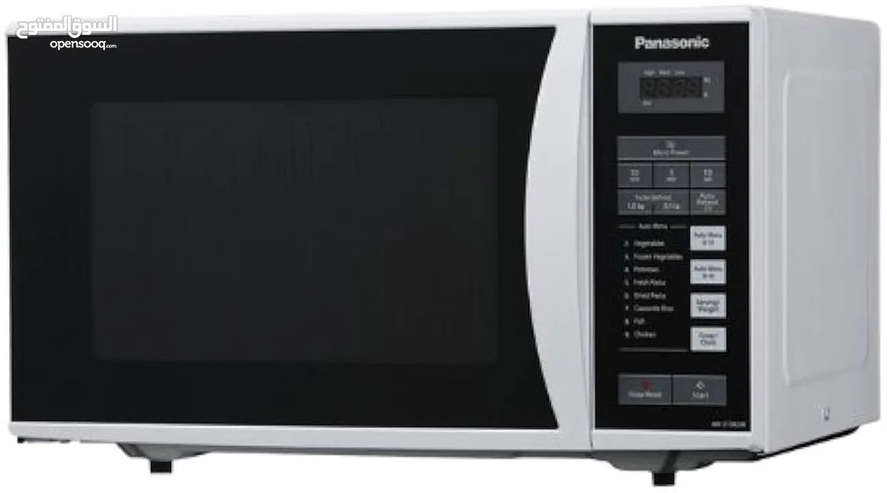 microwave Panasonic  White  25 Litre  ميكرويف باناسونيك استخدام بسيط جدأ  بحال الجديد