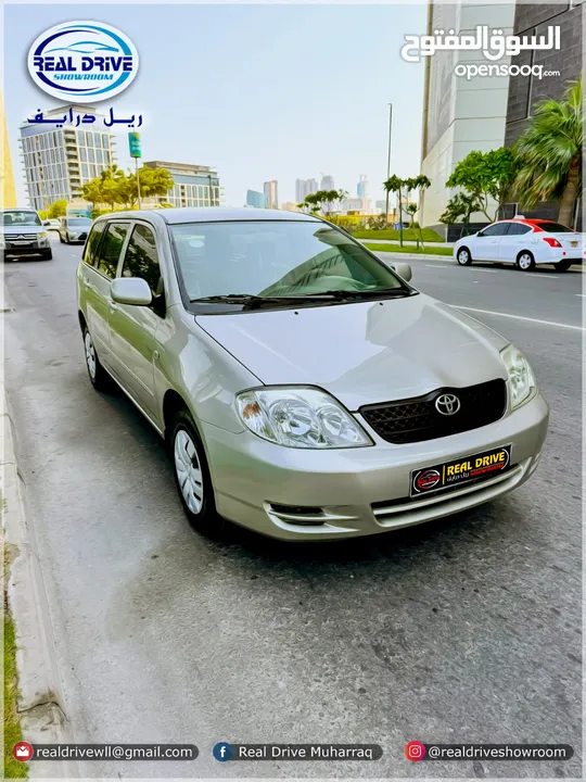 TOYOTA COROLLA Station Wagon Year-2003 Engine-1.8L 180,000km Colour-Beige