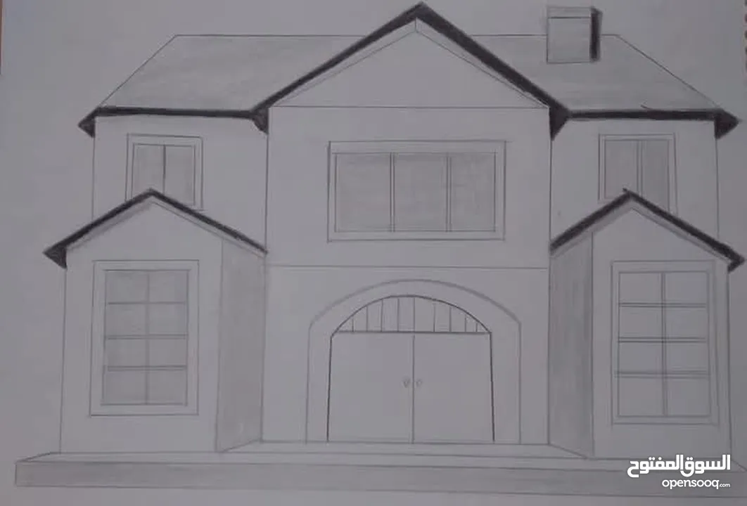 رسمات منازل ثلاثية الابعاد   مصممه بتقنيات حديثة وبسيطة البناء  لسنة 2025 للبيع