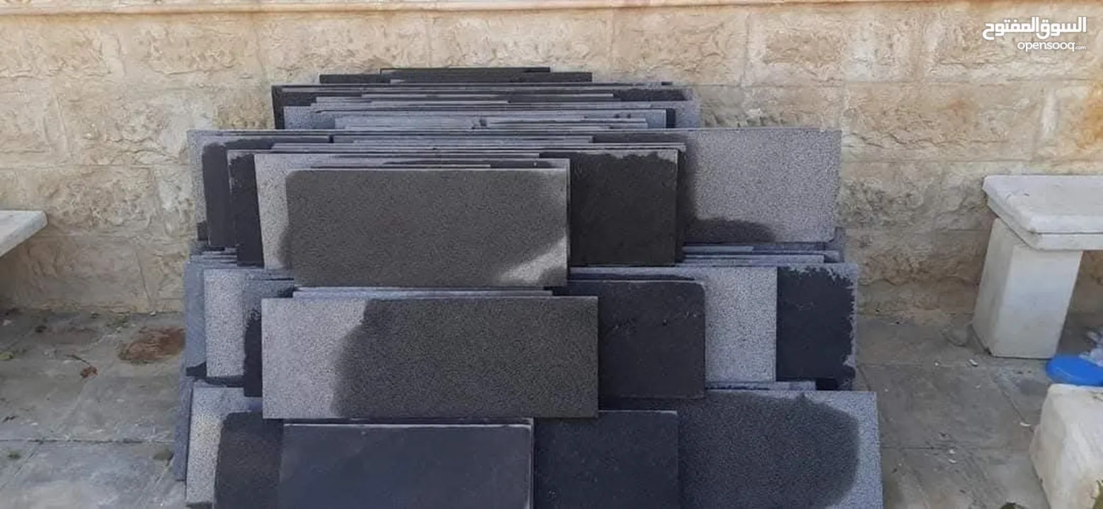 حجر بازلت جميع المقاسات والديكورات  حجر بناء.بلاط بازلت شلالات نوافير باربيكي فير بليس كندرين #بازلت