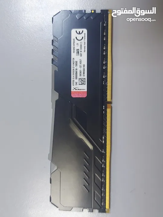 رامات Ram DDR4 16g (8x2) نظاف وعلى التجربة
