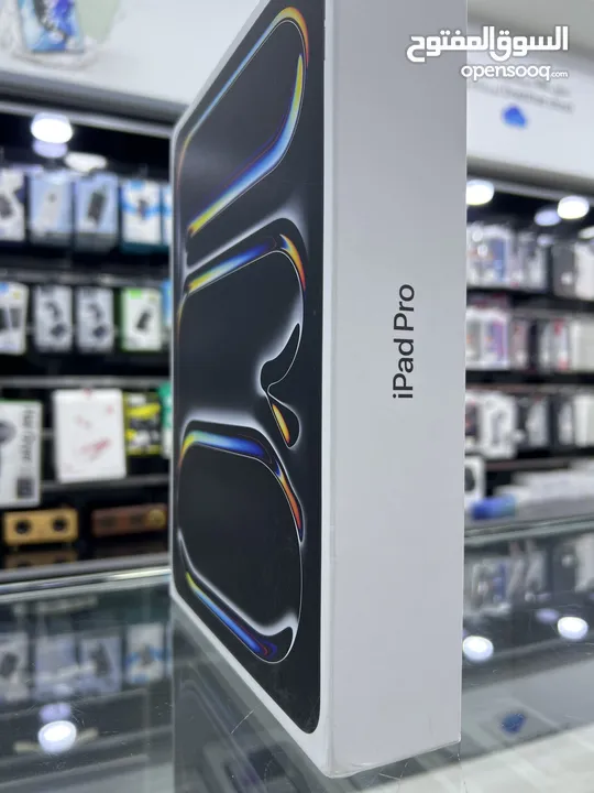 iPad Pro 2024 (11inch) ايباد ابل برو 2024 جديد مسكر بالكرتونة كفالة سنة متوفر اللون السلفر و الرمادي