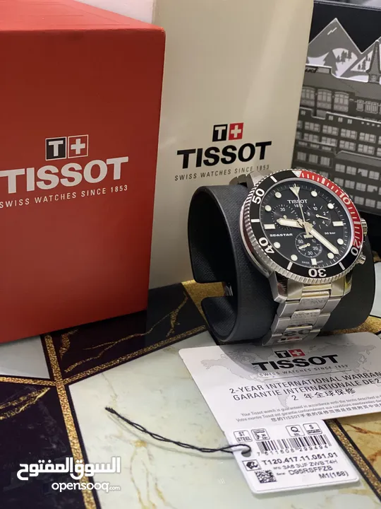 TISSOT seastar 1000 CHRONOGRAPH ساعة تيسو رجالي استخدام خفيف من الوكالة