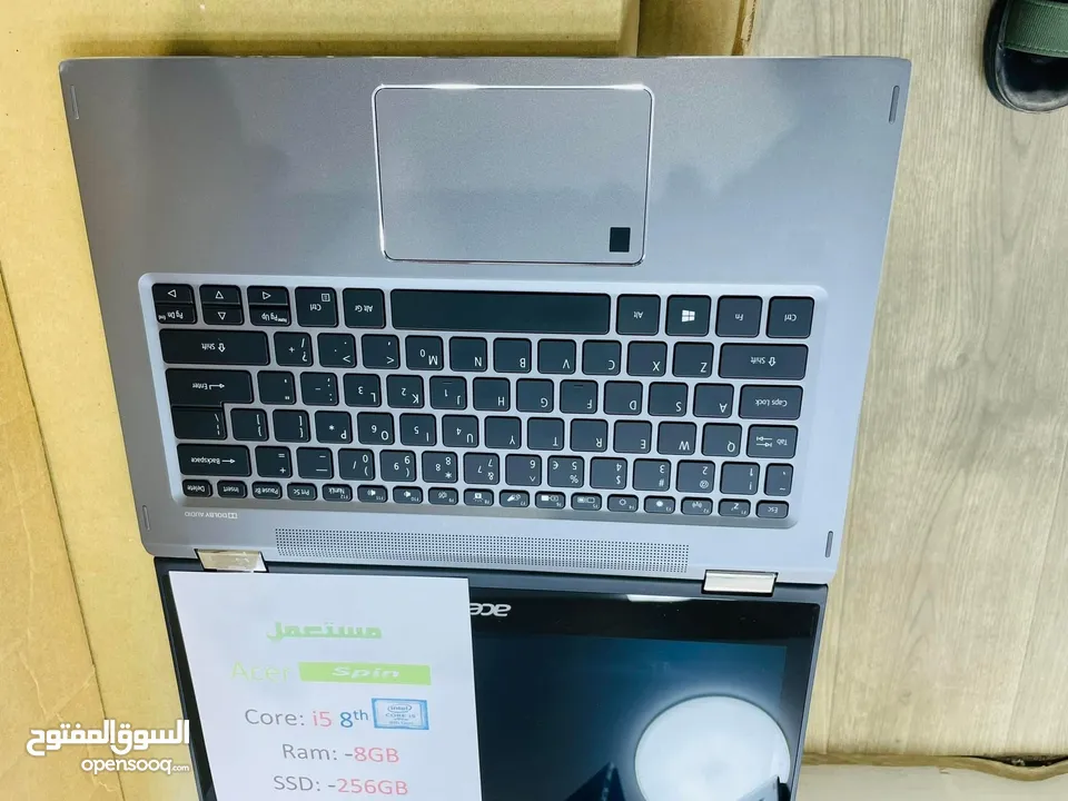 لاب توب acer الجيل التامن cor i5 وبسعر حرق لمس و x360 دينار