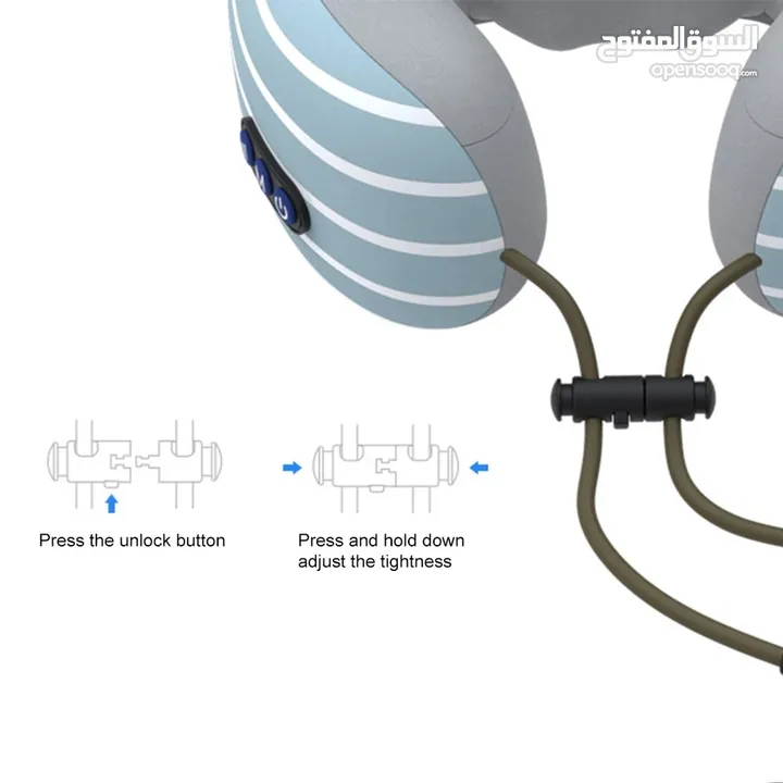 مخده مساج الرقبه شحن تدليك فاخره جدا جهاز المساج للرقبة مخدات رقبه للسفر او المساج 2 في 1