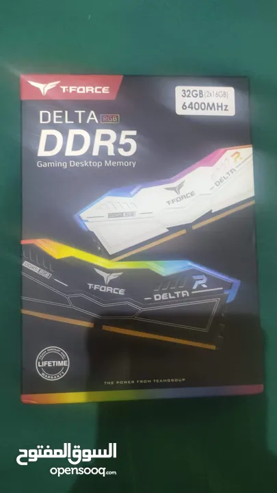 TEAMGROUP T-Force Delta RGB 32 GB (2 x 16 GB) DDR5-6400 CL32 Memory