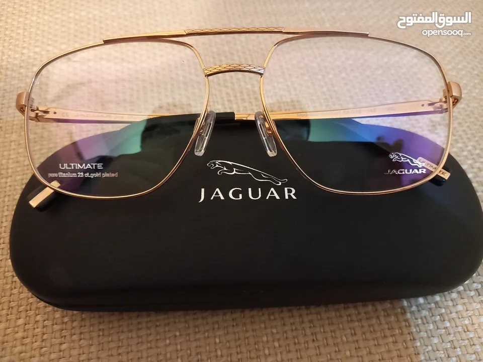 JAGUAR EYEWEAR MADE IN GERMANY PURE TITANUM GOLD PLATED 23K / TAGHEUER MADE IN FRANCE/ ZEISS GERMANY