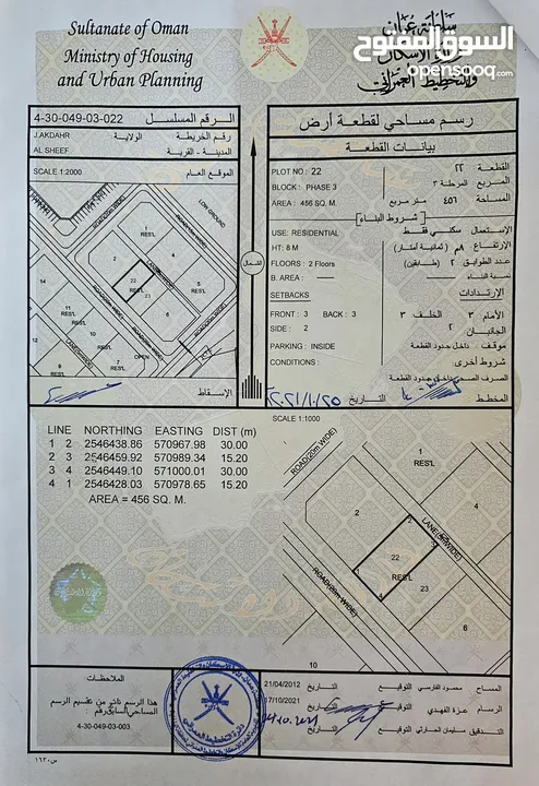 مجرد عارض تواصل على رقم الاستمارة فقط ارض للبيع في الجبل الاخضر موقع ممتاز قرية الشيف