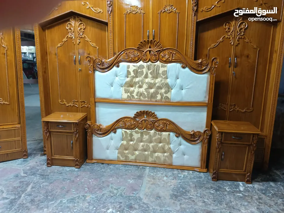 غرفة نوم  مستخدمه قليل  موديل الريم  مخذيها من معرض  الأفراح   نجارة عراقية ضمن فئة الدرجة الاولى