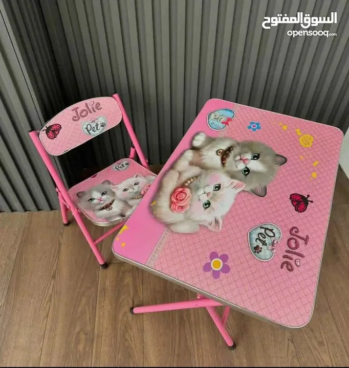 مكاتب اطفال الروضة متوفر بتصاميم رائعة للأولاد والبنات مقاس مناسب لعمر الروضة والابتدائي سهل النقل