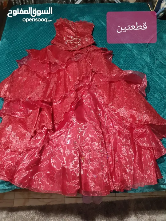 فستان خطوبه عدد2 تركي ثقيل والباقي حفلات وسهرات كلهم 100
