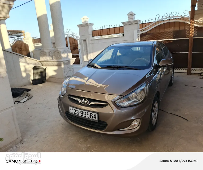 اكسنت 2014محرك 16فحص ليوم7جيد استخدام وممشه خفيف عداد 130km