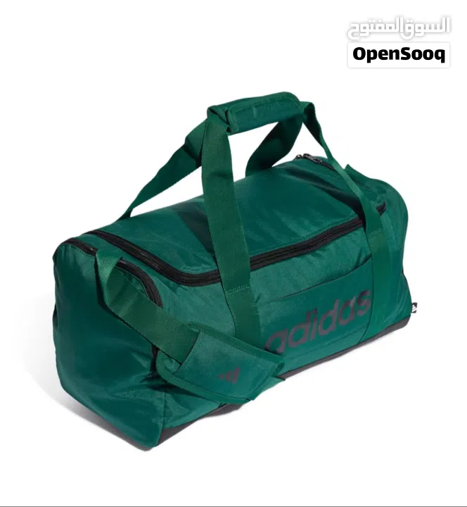 حقيبة دافل لينير بحجم صغير من  اديداس لون اخضر مع قنينة بيرفورمنس لون اسود مجاناً
