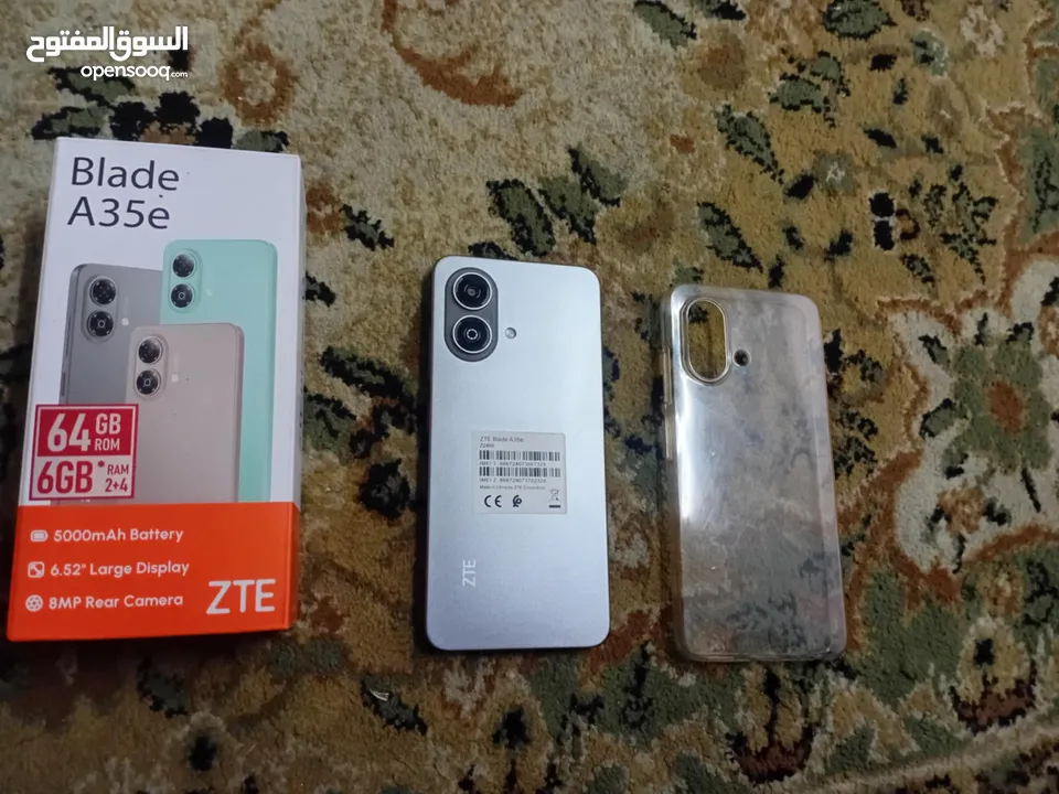 هاتف  ZTE    rom64gb  ram:6 ;4+2gb  camera:8mp  battery:5000mAh