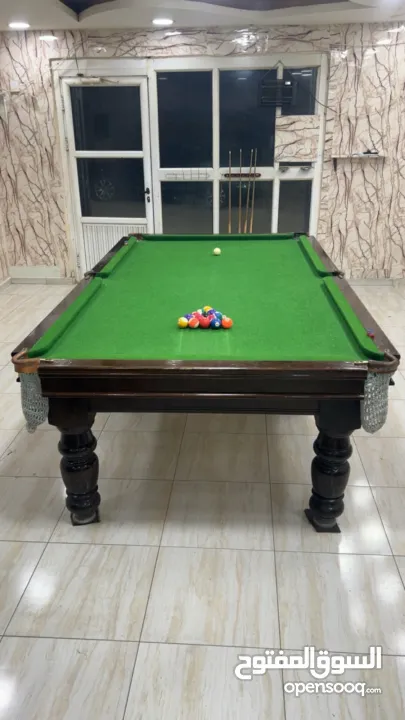 طاولة بلياردو خشب 9 قدم