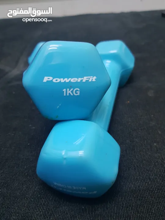 أثقال 1Kg من شركة PowerFit أصلي 100% إستعمال خفيف