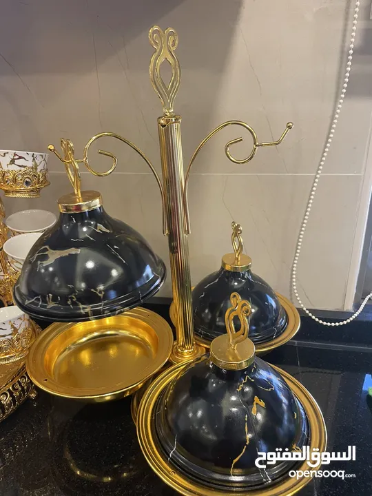 مضايف العيد ذهبيه نوعيه ثقيله استعمال خفيف