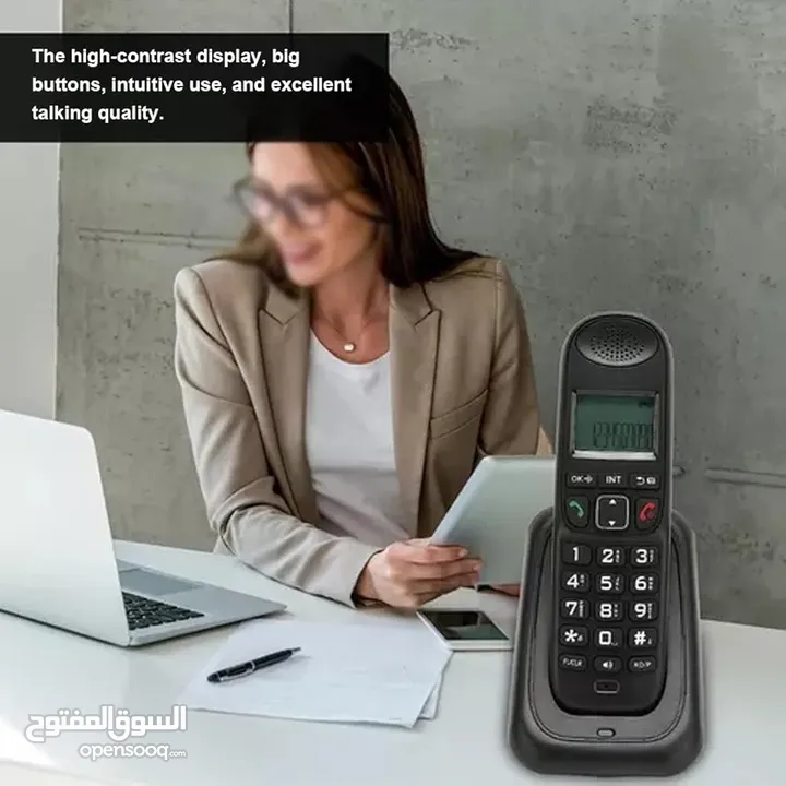 هاتف اللاسلكي المتنقل OHO-1101CID كفالة سنه من تاريخ الشراء